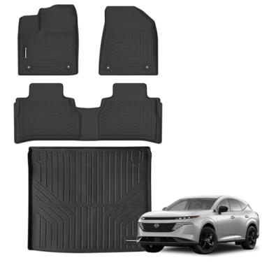 Imagem de Tapetes de chão para Nissan Murano 2025 Tapete de porta-malas para todos os climas, forro de borracha TPE adequado para Nissan Murano 2025 antiderrapante conjunto completo tapetes acessórios para