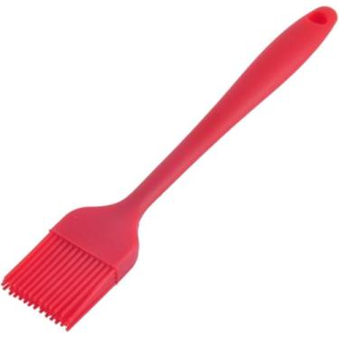 Imagem de Pincel Culinário de Silicone, 25 cm, Vermelho, Resistente até 180°C