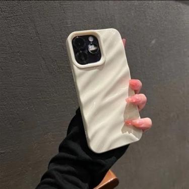 Imagem de Capa para celular com padrão de ondulação suave na água para iPhone 11 12 13 14 15 16 17 Pro Max X Xs Max XR 7 8 Plus SE 2020 Air Bumper Cases Cover, A5, para iPhone 16 Pro