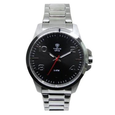 Imagem de Relógio Masculino de Aço Tuguir Infinity 6117G Prata Preto