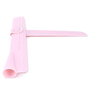 Imagem de GLOGLOW Raspador de Ferramentas de Panificação e Pastelaria, Ferramenta Mais Suave de Bolo de Plástico, 23,5x4,5x20,5cm, para Bolos e Sobremesas, Creme de Altura Ajustável para Cozimento Doméstico Nan (Trompete rosa)