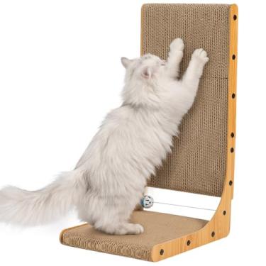 Imagem de Prato de arranhar gato G Formal - cartão arranhador Happy & Polly de 66 cm para gatos com bola de alta densidade resistente ao desgaste - Proteja móveis e sofás Adequado para paredes e cantos, grande