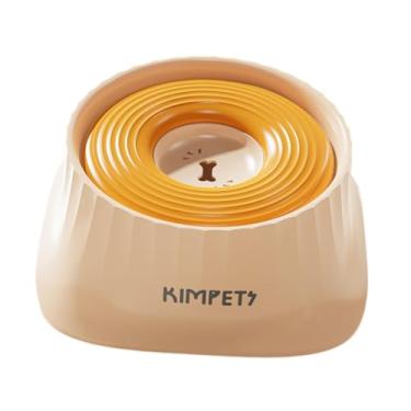 Imagem de Ｂｅｓｇａ Bebedouro para cães, alimentador de hidratação lenta, tigela antiderrapante de 1,5L para transporte em veículos, dispensador de água para cães de, Amarelo