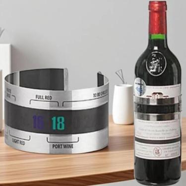 Imagem de Termômetro Para Garrafa De Vinho Com Display LCD E Clipe Para Champanh