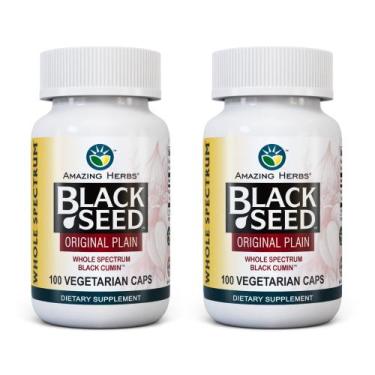 Imagem de Suplemento Amazing Herbs Whole Spectrum Black Seed 100x2