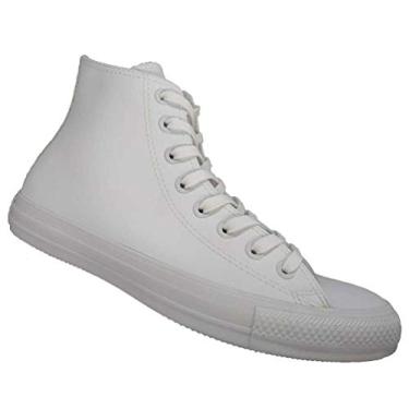 Imagem de Tênis All Star Monochrome Masculino Cano Alto Converse CT0825 Cor:Branco;Tamanho:42
