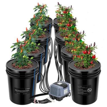 Imagem de Sistema Hidropónico de Crecimiento VIVOSUN DWC de 5 Galones con Kit de