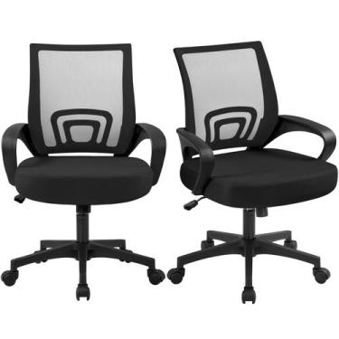 Imagem de Silla de Oficina Yaheetech Respaldo Medio Ergonómica de Malla Paquete 