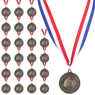 Imagem de 22 Medalhas de Futebol com Fitas para Pescoço, em Liga de Zinco com 5cm Medalhas Troféu Futebol Prêmios Esportivos para Competições em Equipe Jogos Escolares e Lembrancinhas Festa
