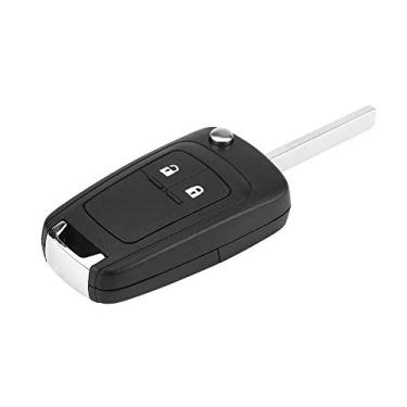 Imagem de aqxreight Flip Dobrável Remoto 2 Botões Chave do Carro Fob Caso Escudo para Astra Insignia Novo Em Branco e 2 Botões de Item a Consiste Em Chave Caso do Produto Fob2