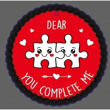 Imagem de Enfeite de Dia dos Namorados – Bolo Doce Presentes de Dia dos Namorados, Ornamentos de Acrílico para Decorações de Dia dos Namorados, Ornamentos de Pendurar para Árvore de Natal, para Crianças