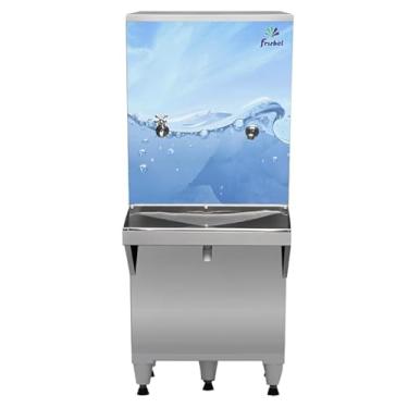 Imagem de Bebedouro Industrial De Coluna 50L Jato e torneira Frisbel (127v)