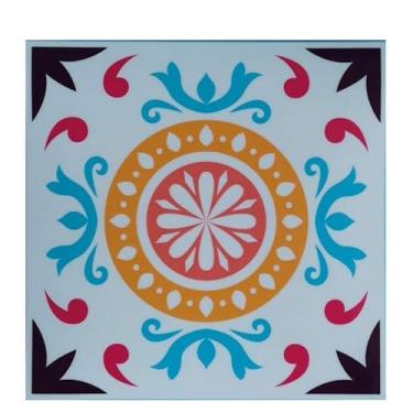 Imagem de 1 unidade Adesivos de Parede Azulejo Retrô Autoadesivos em PVC Removíveis para Cozinha Banheiro Decoração Residencial e Proteção Fácil Aplicar Peel an