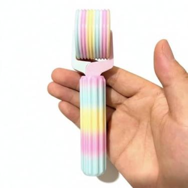 Imagem de Ferramenta de rolo de pintura de diamante arco-íris impressa em 3D feita à mão DIY rolo de reforço de pressão de diamante fixador de roda de diamante (pacote com 1)