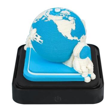 Imagem de Depisuta Calendário 3D 2026, Calendário de Pedaço de Tempo 2026 Escultura Em Papel da Terra Nota Adesiva, de Arte 3D Bloco de Notas Bloco de Notas Criativo Decoração de