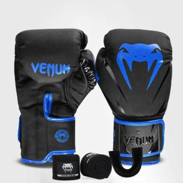 Imagem de COMBO VENUM LUVAS NEW IMPACT EVO IMPORTADA BLEU LUVA 2M BANDAGEM BUCAL-Unissex