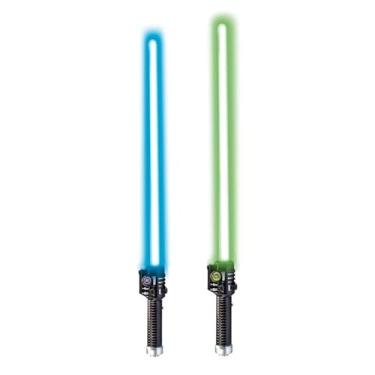 Imagem de Sabre de Luz Space Guardian com Som e Luz, Espada Luminosa para Crianças, 67cm, 2 Pack, Cores Variadas (Azul, Vermelho, Verde), Requer 2 Pilhas AAA, A partir de 3 Anos