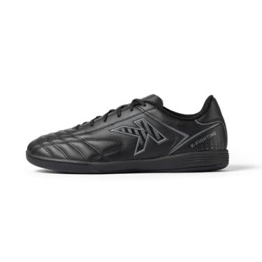 Imagem de KELME Chuteiras masculinas de futebol para uso interno, chuteiras de futebol de futsal, chuteiras de beisebol, botas de rúgbi, Preto, 41