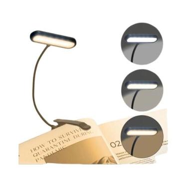 Imagem de Luz De Leitura LED Recarregável USB Com 3 Temperaturas De Cor Para Est