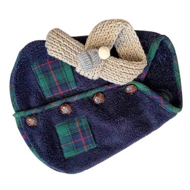Imagem de Dpofirs Roupas de Inverno para Cães Aconchegantes e Quentes para Pequenos Bichon Frise Pomeranian Poodle Vestuário, Cachecol Incluído para Animais de Estimação No Outono e Inverno (XL)