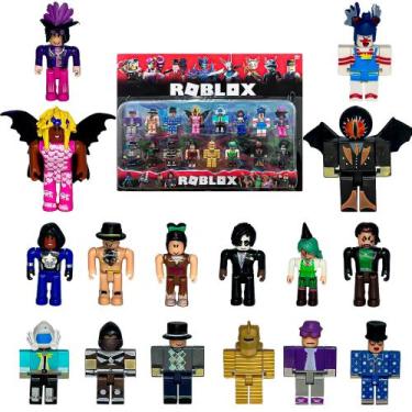 Imagem de Kit Roblox 16 Bonecos Articulados Lego 8 cm Kit completo Linha premium