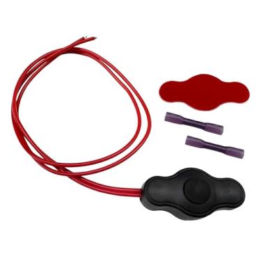 Imagem de MUQIDA Interruptor de botão à prova d'água com conector rápido, mini botão liga/desliga de 12 V para iluminação de realce de LED, interruptores universais para iluminação LED em motocicletas, carros