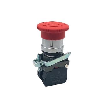 Imagem de 1 interruptor de botão de cogumelo de parada de emergência serve para Xb4-bs542 Spring 1n/c