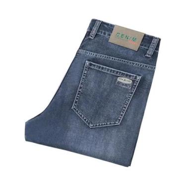 Imagem de Calças Jeans Slim Fit Em Lyocell Para Homens, Confortáveis E Elásticas