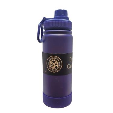 Imagem de Garrafa Termica Roxa Ameixa Aco Inox 580ML Parede Dupla Isolamento a V