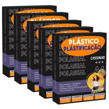 Imagem de Plástico para plastificação A4 500un Polaseal 0,05 125mic - CASSMAR