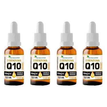 Imagem de Kit 4x Coenzima Q10 100mg gotas Laranja 4x30ml Flora Nativa - Flora Na