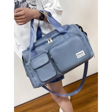 Imagem de Mala Viagem Academia Feminina Estilosa - Austin, Azul