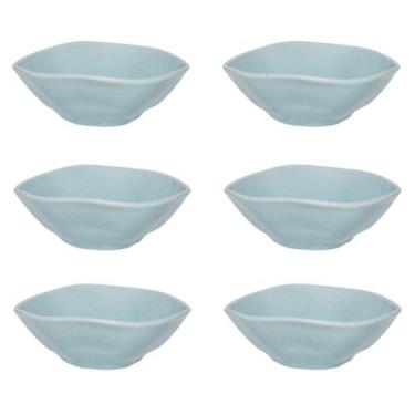 Imagem de Conjunto Jogo 6 Tigelas Bowl Ryo Blue Bay 500 ml Porcelana Oxford