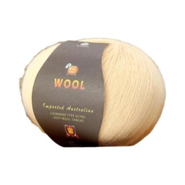 Imagem de Grande Pacote De 500g De Fio De Lã Fina De Cashmere Para Tricô Artesan