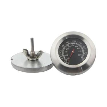 Imagem de Termômetro De Aço Inoxidável Para Churrasqueira, Medidor De Temperatur