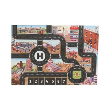 Imagem de Tapete De Brincar Para Bebês Com Mapa De Tráfego Urbano, Estacionament
