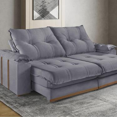 Imagem de Sofá Retrátil E Reclinável 5 Lugares M-193 Estofados Martins Grafite