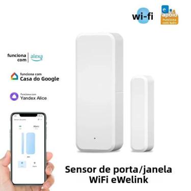 Imagem de Sensor De Porta/Janela WiFi Inteligente Com Controle Pelo App EWeLink,