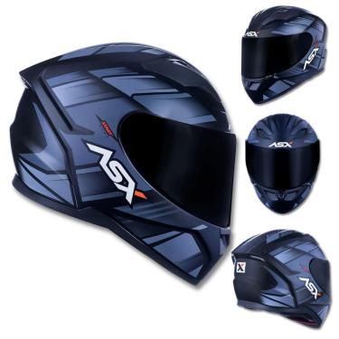 Imagem de Capacete ASX City Start  Preto e Cinza Fosco