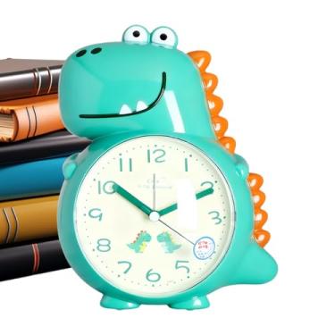 Imagem de Despertador analógico para crianças, alto-falante operado por bateria - Despertador infantil com design animal, para crianças de 3 a 12 anos, crianças, meninas, meninos, quarto, casa, manhã, mesa de