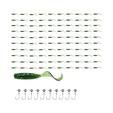 Imagem de Iscas Artificiais De Plástico Macio De 4cm, 100 Peças, JYJ Lure Grub M