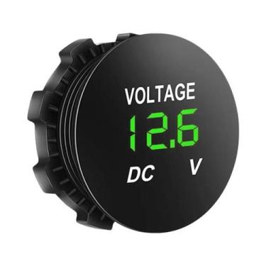 Imagem de Voltímetro Digital LED À Prova d'Água 12V Para Carro, Barco E Testador