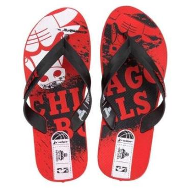 Imagem de Chinelo Menino Basquete NBA Feel Dedo Rider 12379 Vermelho 34-Unissex