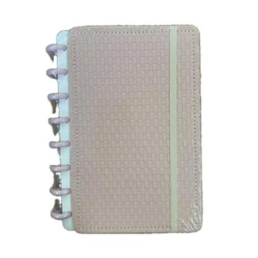 Imagem de Caderno Inteligente A5 B5 Capa Dura 80 Folhas Pautadas Personalizado Caderneta Caderno de Anotações Cadernos Caderno Anotações Alternativa Fichario A5 Planner Diário (rosa/Couro trançado,A5)