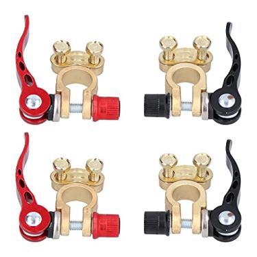 Imagem de Ainoli 2 conjuntos terminal de bateria 2 vias conector de carro braçadeira positivo negativo para caminhão veículo x0378