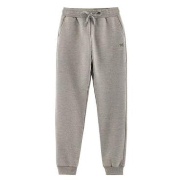 Imagem de Calça Básica Em Moletom Peluciado Infantil Unissex Com Bolso - Hering,