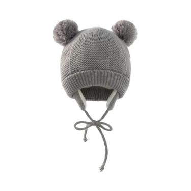 Imagem de Conjunto De Gorro E Luvas De Inverno Unissex Para Bebês, Gorro De Lã Q