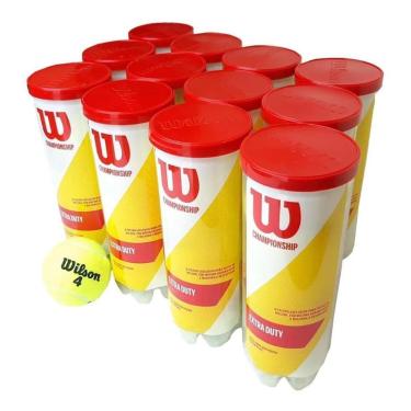 Imagem de Bola de Tênis Wilson Championship Extra Duty  Pack 12 Tubos-Unissex