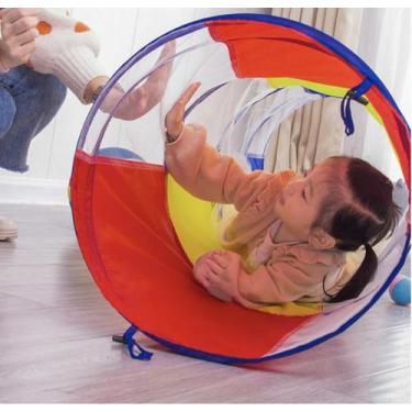 Imagem de Túnel Tenda Infantil Dobrável Multicolorido 1,80m Criança - Koti, Tran