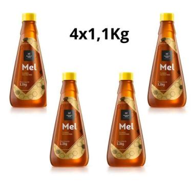 Imagem de Kit 4 potes mel flores silvestres members mark pote 1,1kg pote econômi